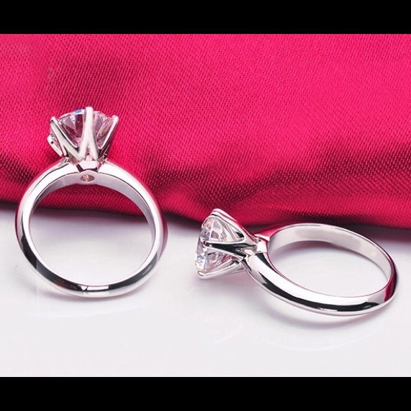 Luxury Screw Band CZ Diamant Ring 925 Silver Gold - Picture 11 of 16